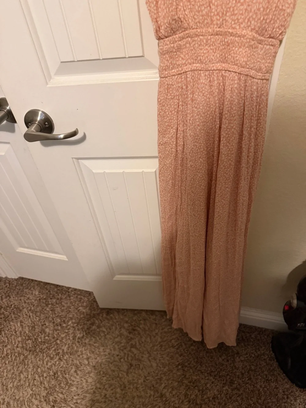 Abercrombie & Fitch Peach Floral Maxi Dress